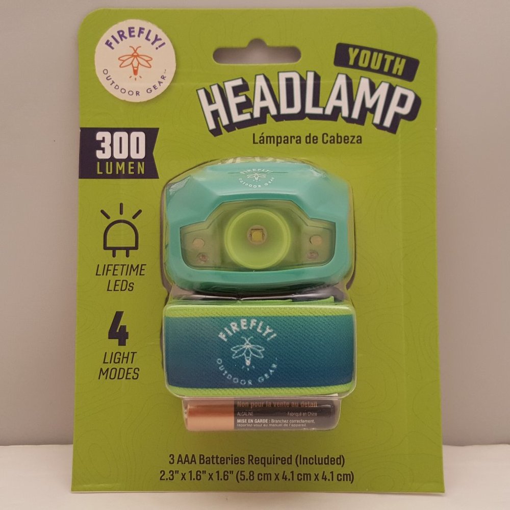 Youth Headlamp by Firefly! Outdoor Gear 300 Lumen w/ 4 Light Modes